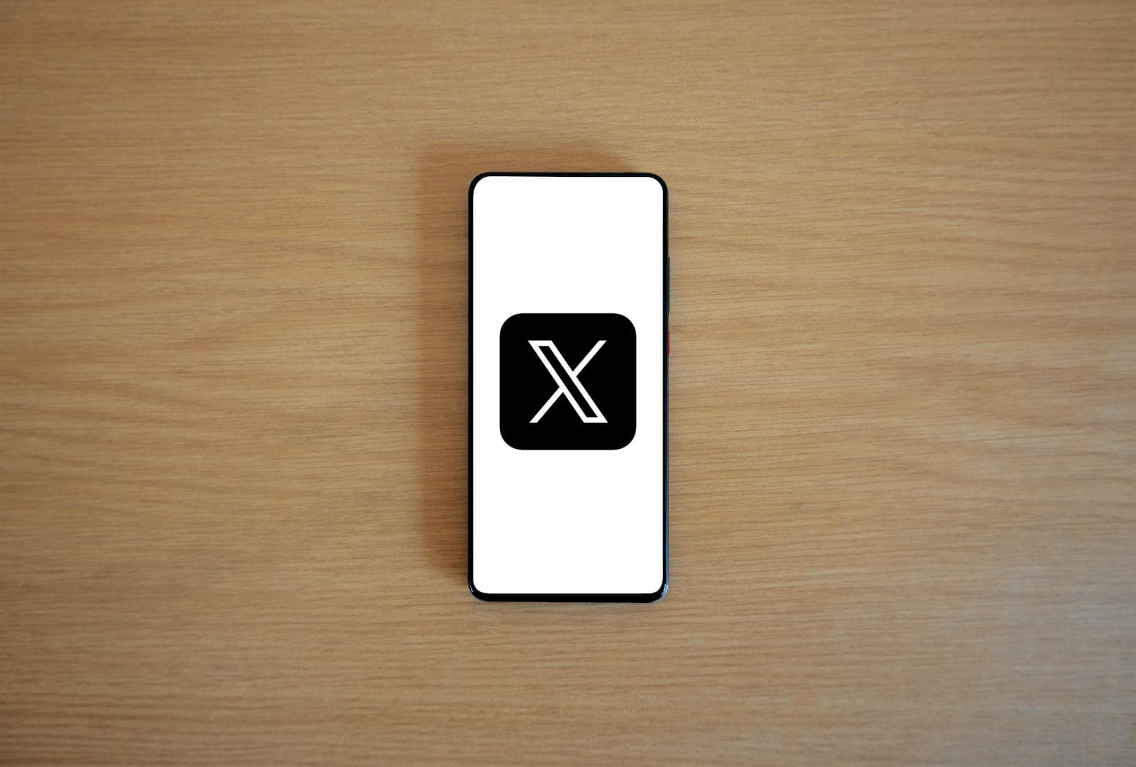X account app icon on a mobile device