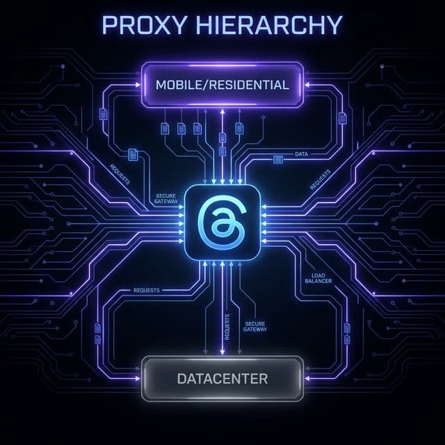 Reply-first workflow with stable account and proxy discipline.